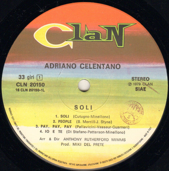 Adriano Celentano - Soli