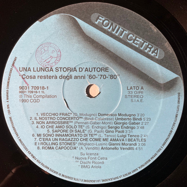 Various - Una Lunga Storia D'Autore