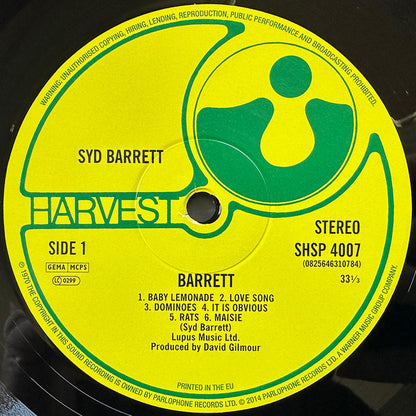 Syd Barrett - Barrett (nuovo)
