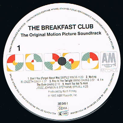 Various - The Breakfast Club (Original Motion Picture Soundtrack)