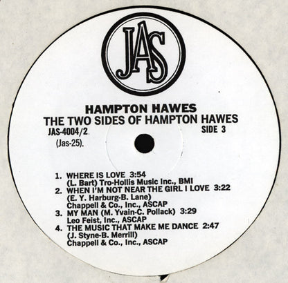 Hampton Hawes - The Two Sides Of Hampton Hawes