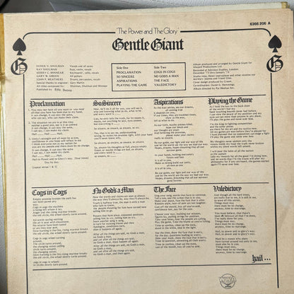 Gentle Giant - The Power And The Glory