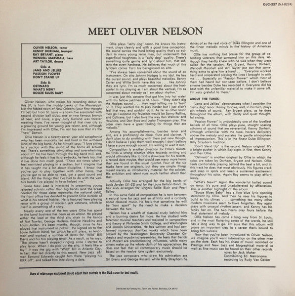 Oliver Nelson - Meet Oliver Nelson