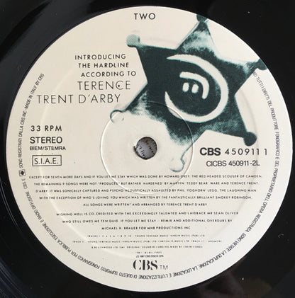 Terence Trent D'Arby - Introducing The Hardline According To Terence Trent D'Arby