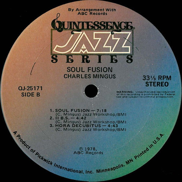 Charles Mingus - Soul Fusion