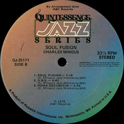 Charles Mingus - Soul Fusion