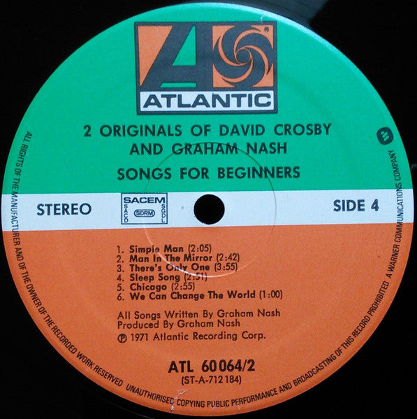 David Crosby - 2 Originals Of David Crosby & Graham Nash