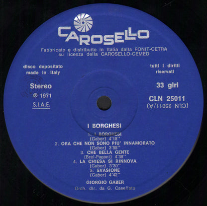 Giorgio Gaber - I Borghesi