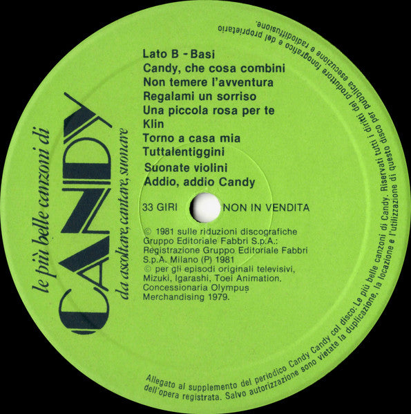 Le Più Belle Canzoni Di Candy (Da Ascoltare, Cantare, Suonare)