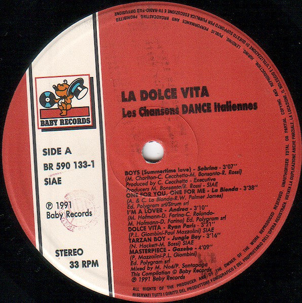 Various - La "Dolce Vita" - Les Chansons Dance Italiennes