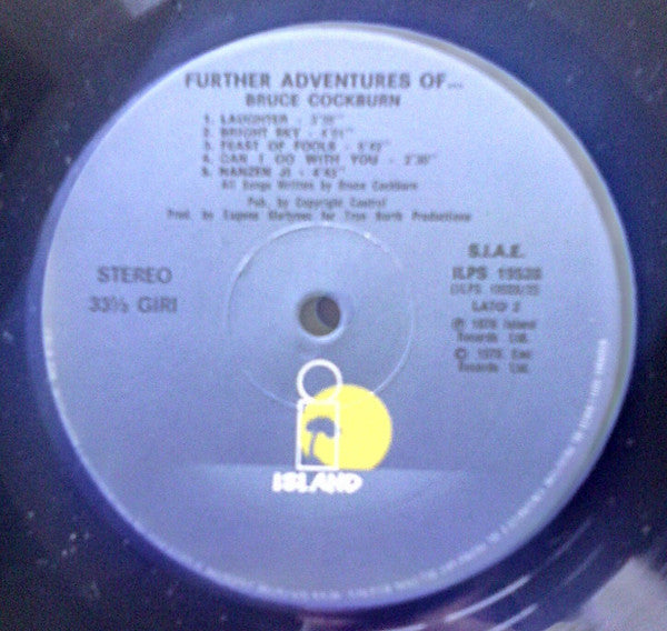 Bruce Cockburn - Further Adventures Of