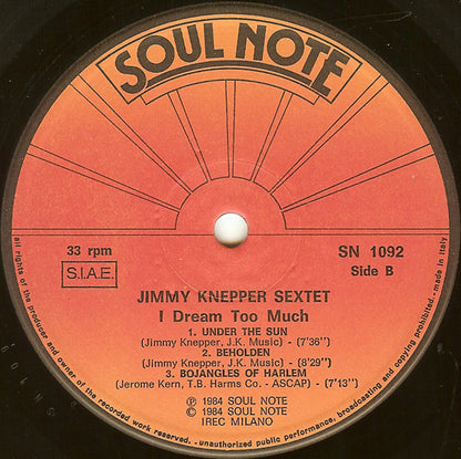Jimmy Knepper Sextet - I Dream Too Much