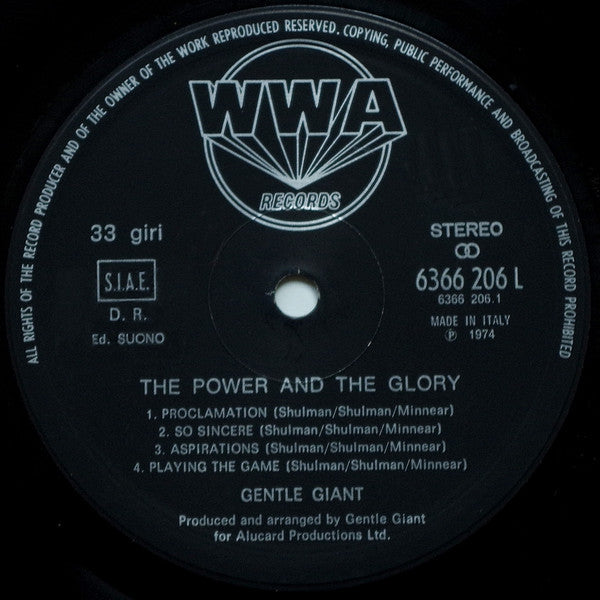 Gentle Giant - The Power And The Glory