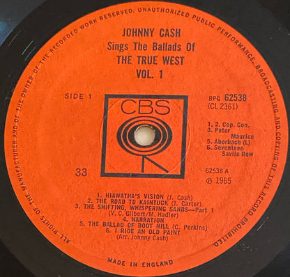 Johnny Cash - Johnny Cash Sings The Ballads Of The True West Vol. 1