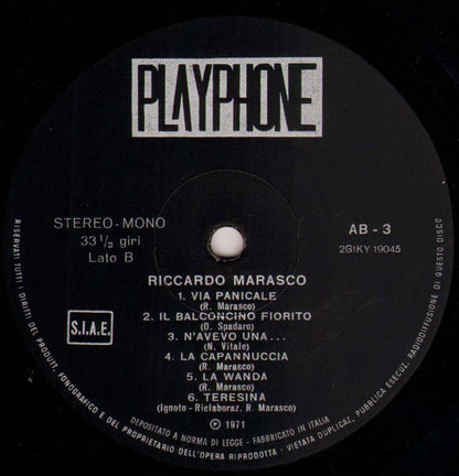 Riccardo Marasco - Recital Di Canzoni
