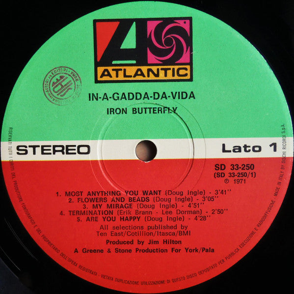 Iron Butterfly - In-A-Gadda-Da-Vida