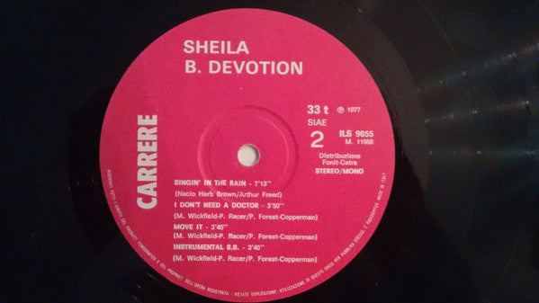 Sheila & B. Devotion - Singin' In The Rain Including Love Me Baby