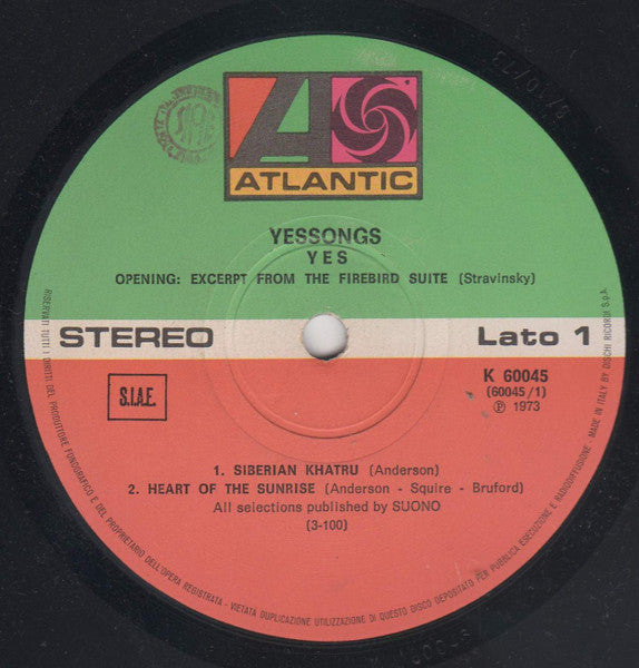 Yes - Yessongs