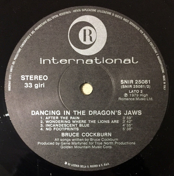 Bruce Cockburn - Dancing In The Dragon's Jaws