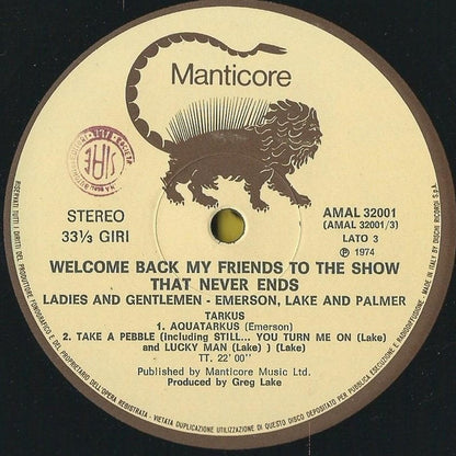 Emerson, Lake & Palmer - Welcome Back My Friends To The Show That Never Ends - Ladies And Gentlemen