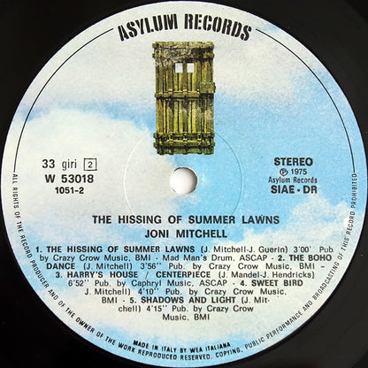 Joni Mitchell - The Hissing Of Summer Lawns