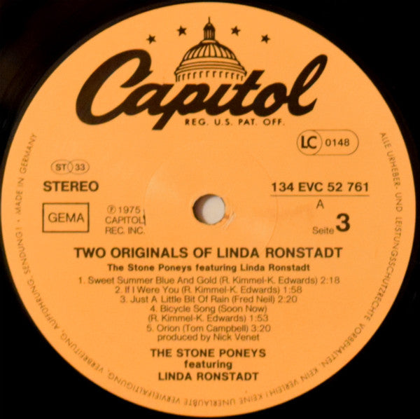 Linda Ronstadt - 2 Originals Of Linda Ronstadt