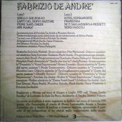 Fabrizio De André - Fabrizio De Andre'