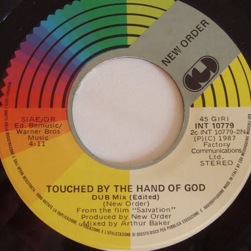 New Order - Touched By The Hand Of God (7")