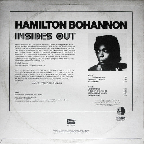 Hamilton Bohannon - Insides Out