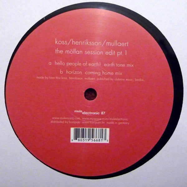 Koss / Henriksson / Mullaert ‎– The Möllan Session Edit Pt. 1