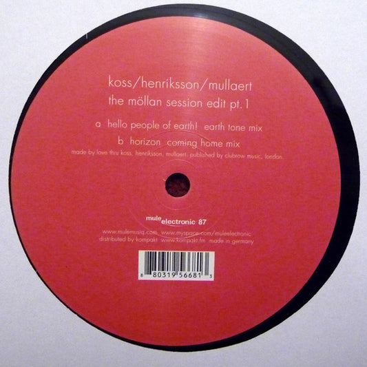 Koss / Henriksson / Mullaert ‎– The Möllan Session Edit Pt. 1