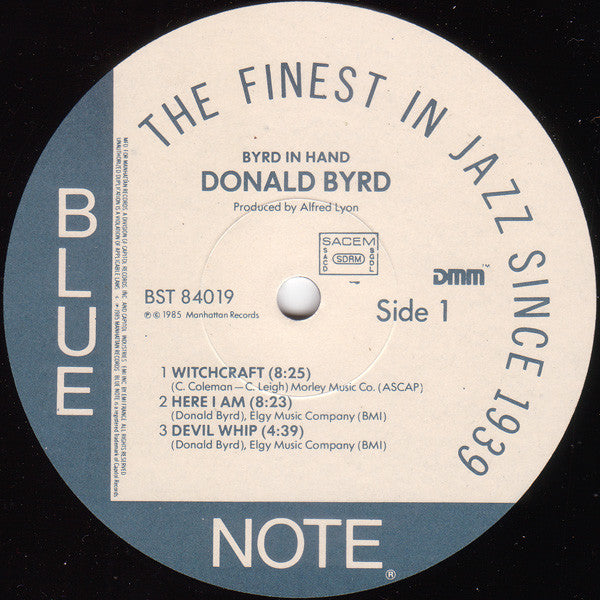 Donald Byrd - Byrd In Hand