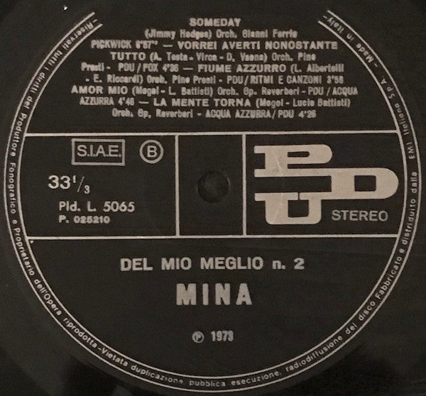 Mina - ... Del Mio Meglio N.2