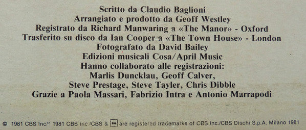 Claudio Baglioni - Strada Facendo