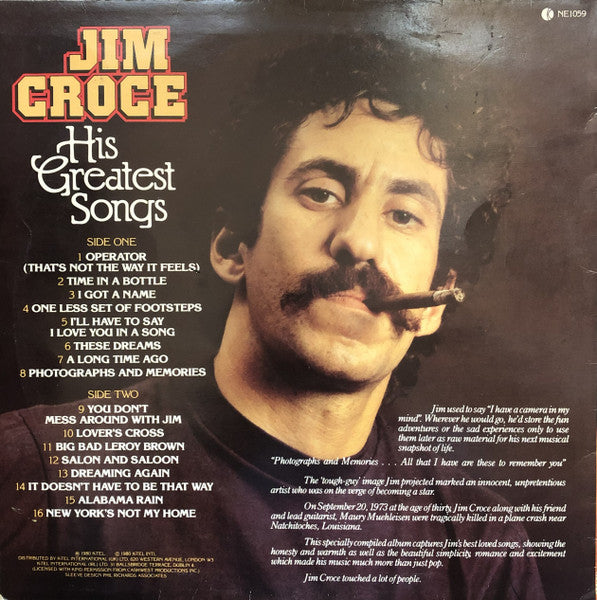 Jim Croce - His Greatest Songs