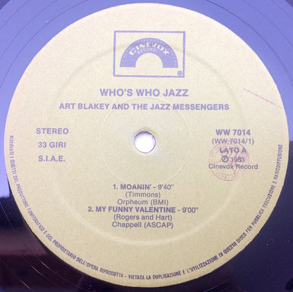 Art Blakey And The Jazz Messengers Featuring Wynton Marsalis ‎– Live At Bubba's Jazz Restaurant