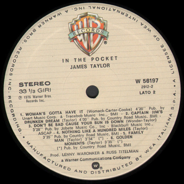 James Taylor - In The Pocket