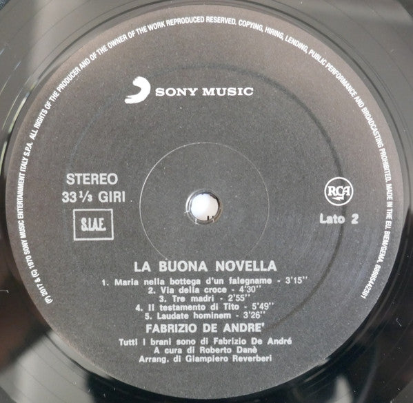 Fabrizio De André - La Buona Novella (nuovo)