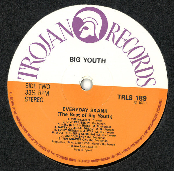 Big Youth - Everyday Skank (Best Of Big Youth)