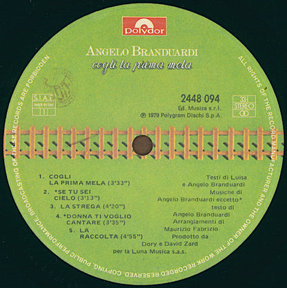Angelo Branduardi - Cogli La Prima Mela