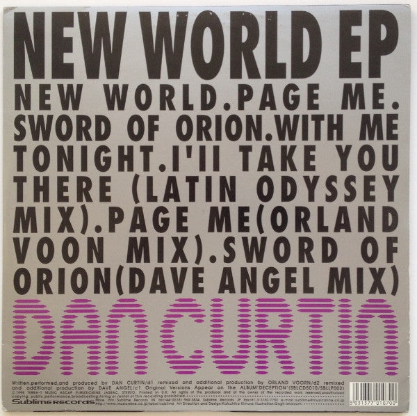 Dan Curtin - New World EP