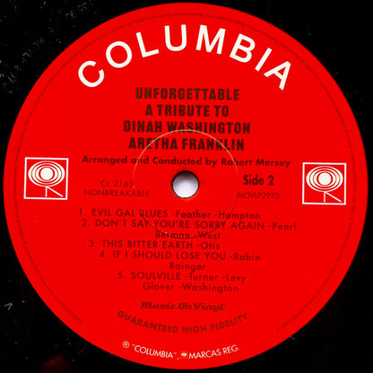 Aretha Franklin - Unforgettable (A Tribute To Dinah Washington) - (nuovo)