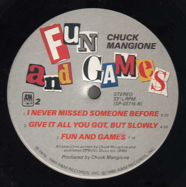 Chuck Mangione - Fun And Games