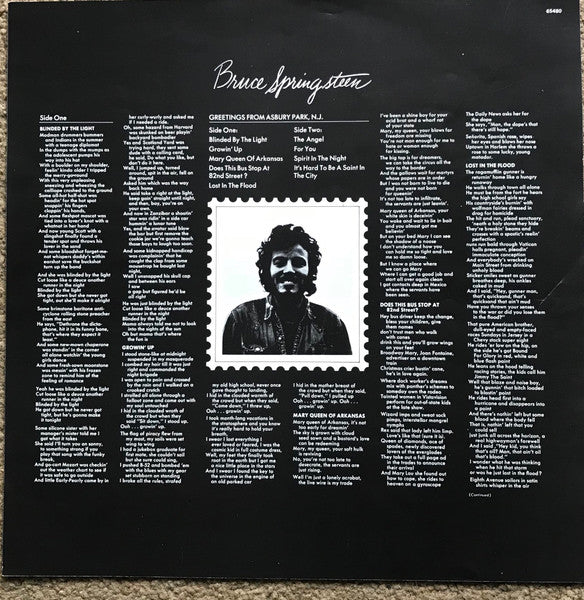 Bruce Springsteen - Greetings From Asbury Park N.J.