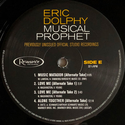 Eric Dolphy - Musical Prophet (The Expanded 1963 New York Studio Sessions)