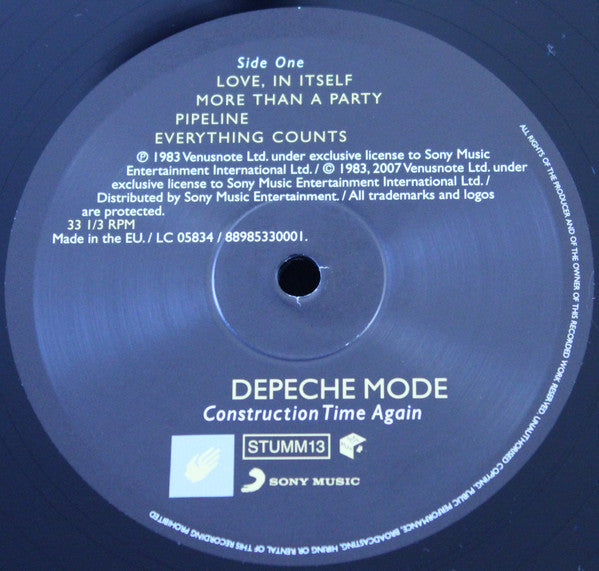 Depeche Mode - Construction Time Again
