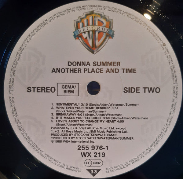 Donna Summer - Another Place And Time