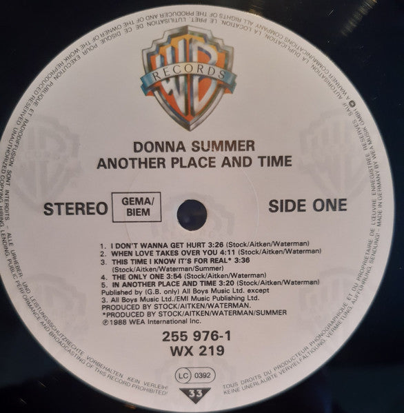 Donna Summer - Another Place And Time