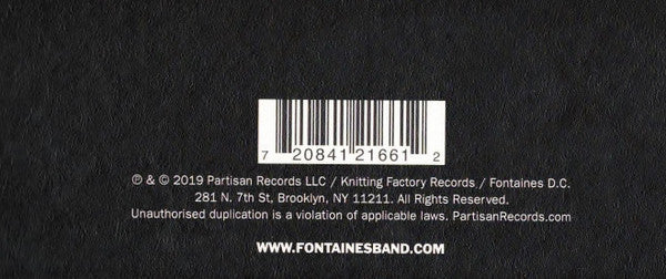 Fontaines D.C. - Dogrel (nuovo)