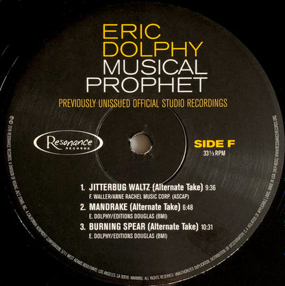 Eric Dolphy - Musical Prophet (The Expanded 1963 New York Studio Sessions)